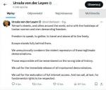 VdL on Iran on X
